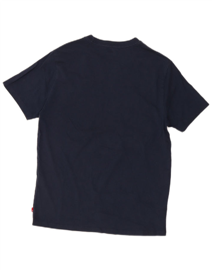 Ανδρικό γραφικό μπλουζάκι Levi's Standard Fit Τοπ μεσαίου μπλε βαμβακερό