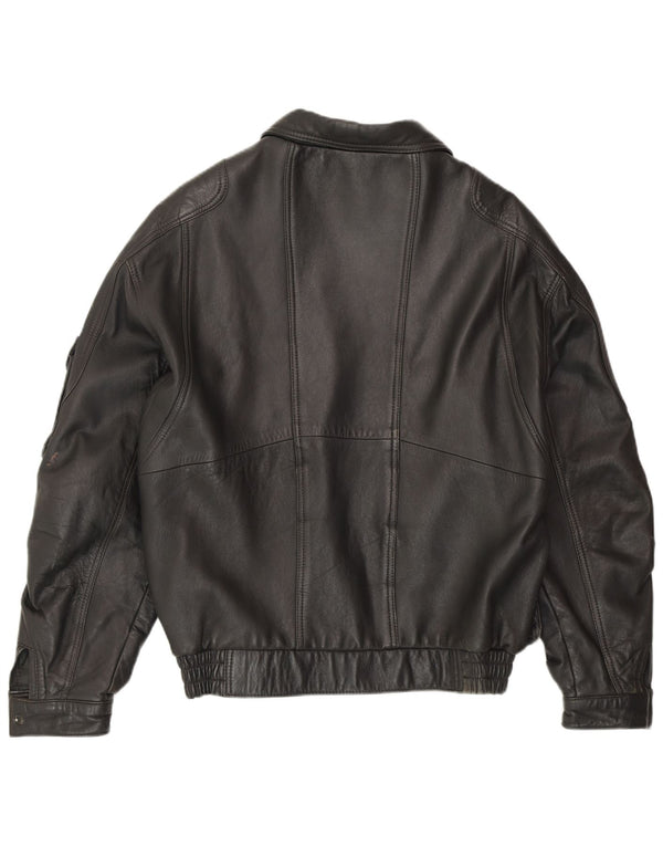 Ανδρικό Δερμάτινο Μπουφάν FATIGUE UK 38 Medium Black Leather