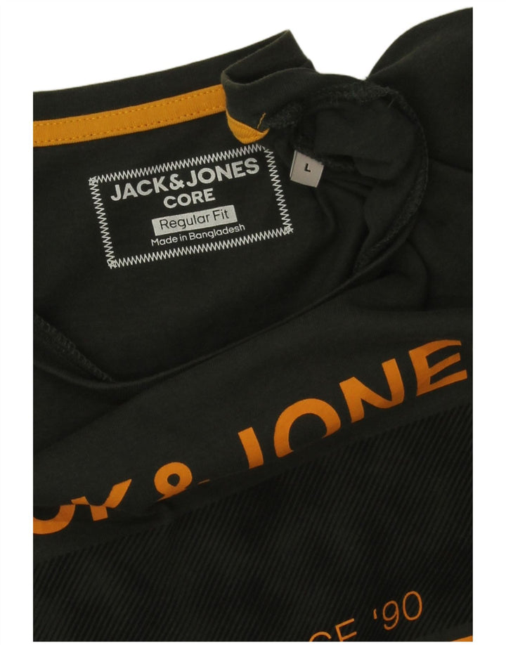 Jack & Jones Ανδρικό T-Shirt με κανονική εφαρμογή γραφικό τοπ μεγάλο πράσινο
