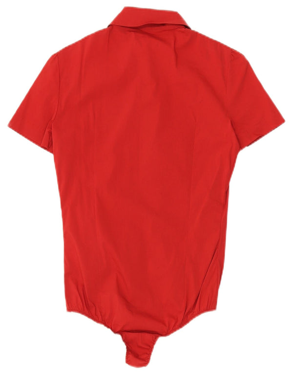 Cesare Paciotti 4US Γυναικείο πουκάμισο Bodysuit IT 40 Small κόκκινο βαμβακερό