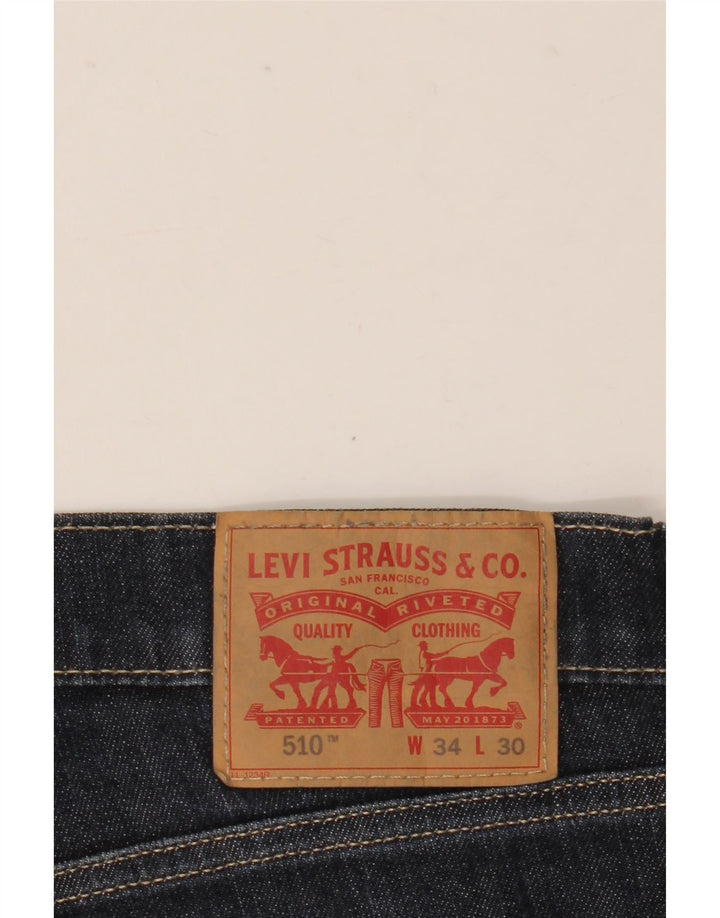 Levi's Mens 510 Skinny Jeans W34 L30 Navy Blue