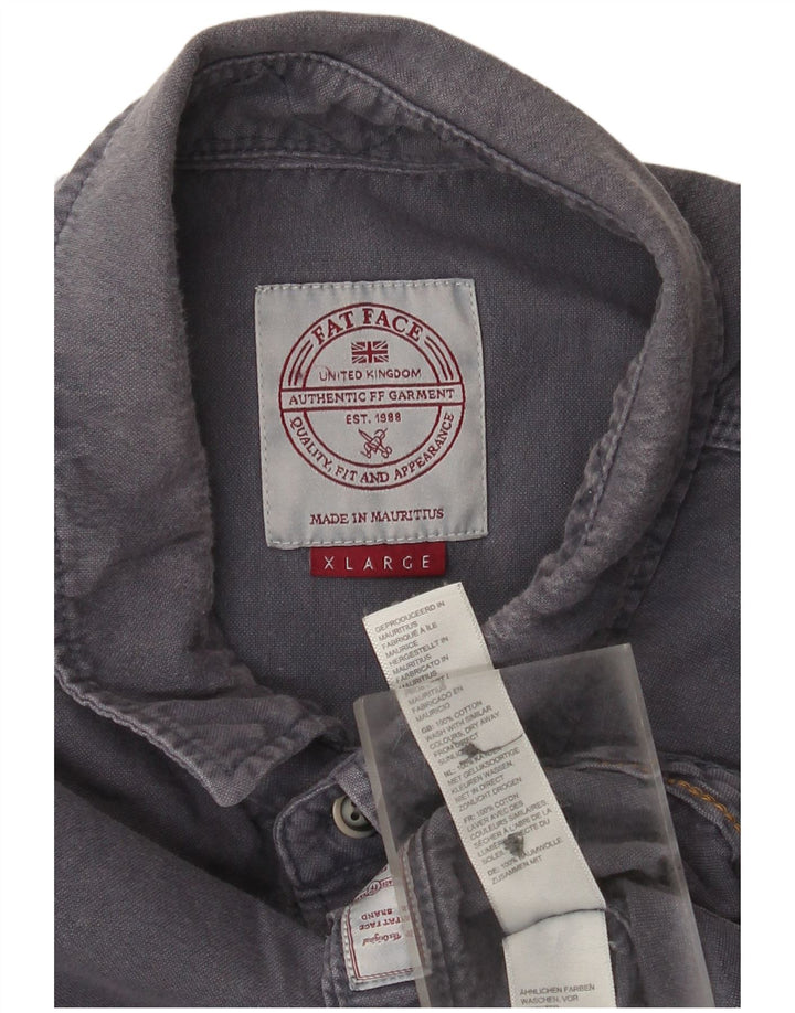 Ανδρικό πουκάμισο Fat Face XL Navy Blue Cotton