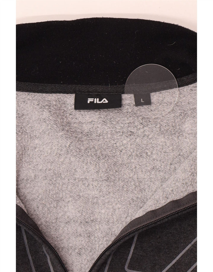 Ανδρική φόρμα γραφικής φόρμας Fila Top Jacket μεγάλο γκρι χρώμα