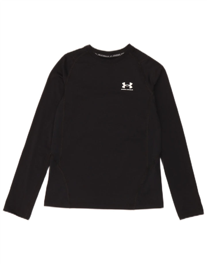 Under Armour Boys Heat Gear Top Μακρύ μανίκι 9-10 ετών Μεσαίο Μαύρο