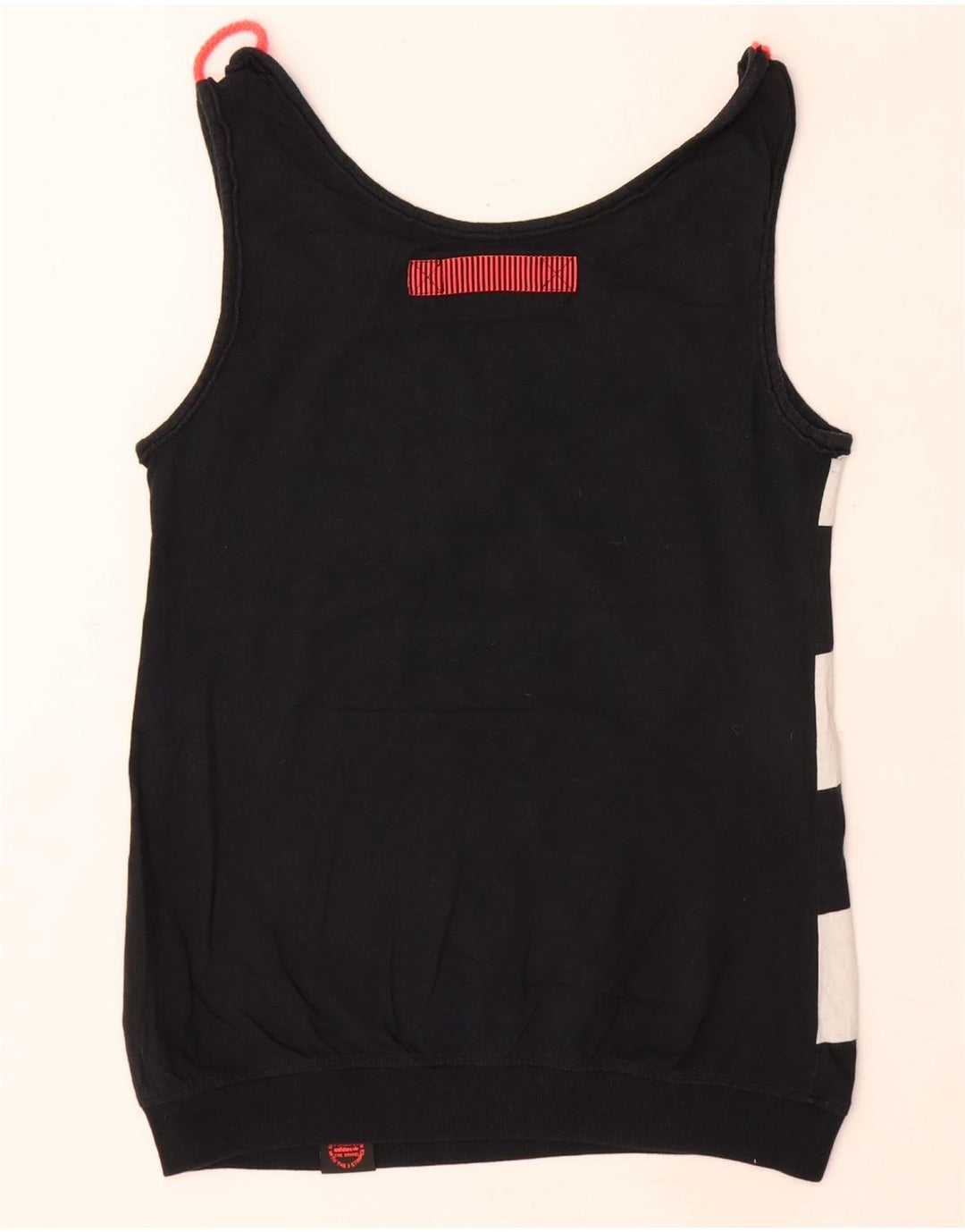 Γυναικείο γραφικό γιλέκο Adidas Crop Top EU 38 Small Black Colourblock Βαμβακερό