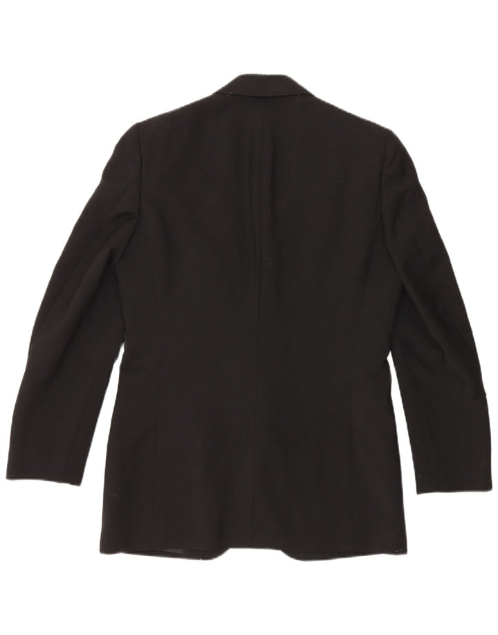 VINTAGE Ανδρικό σετ 1 κουμπιού 2 τεμαχίων IT 46 Small W29 L29 Μαύρο μαλλί