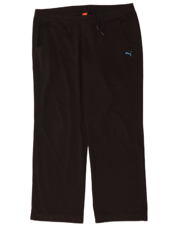 Puma Womens Tracksuit Trousers UK 16 Large  Black Polyester