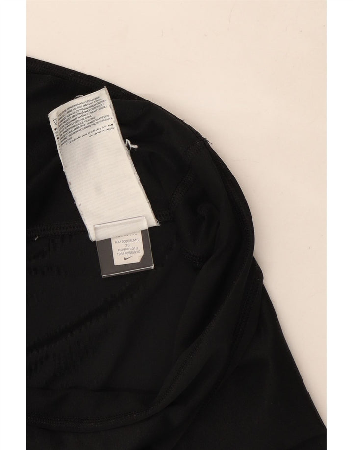 Γυναικεία γραφικά κολάν Nike UK 4 XS μαύρο πολυεστέρα