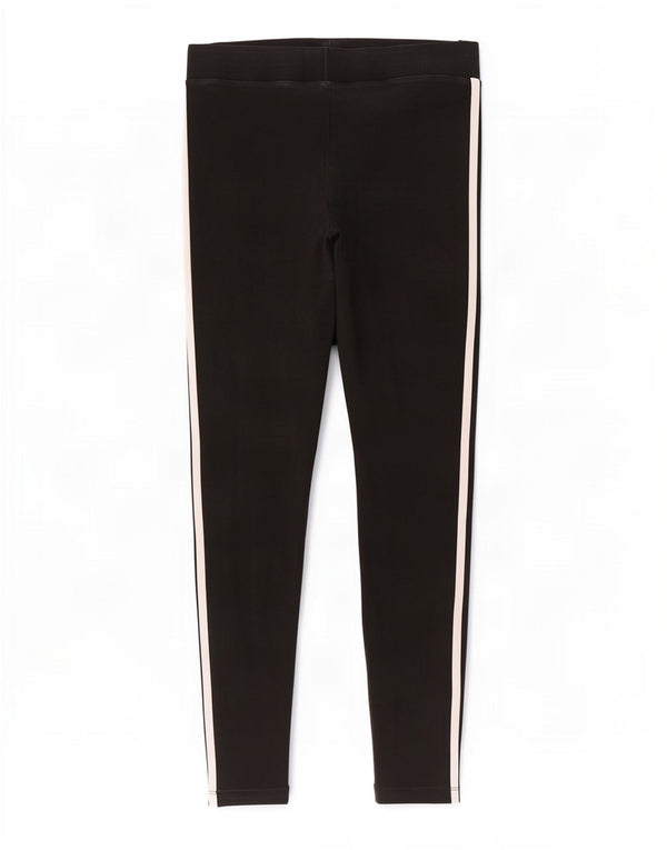 Adidas Womens Leggings UK 10 Small Black Cotton