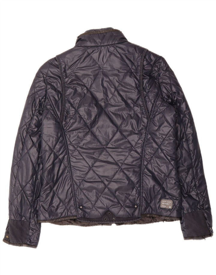 G-STAR Γυναικείο καπιτονέ μπουφάν UK 16 Large Navy Blue Polyester