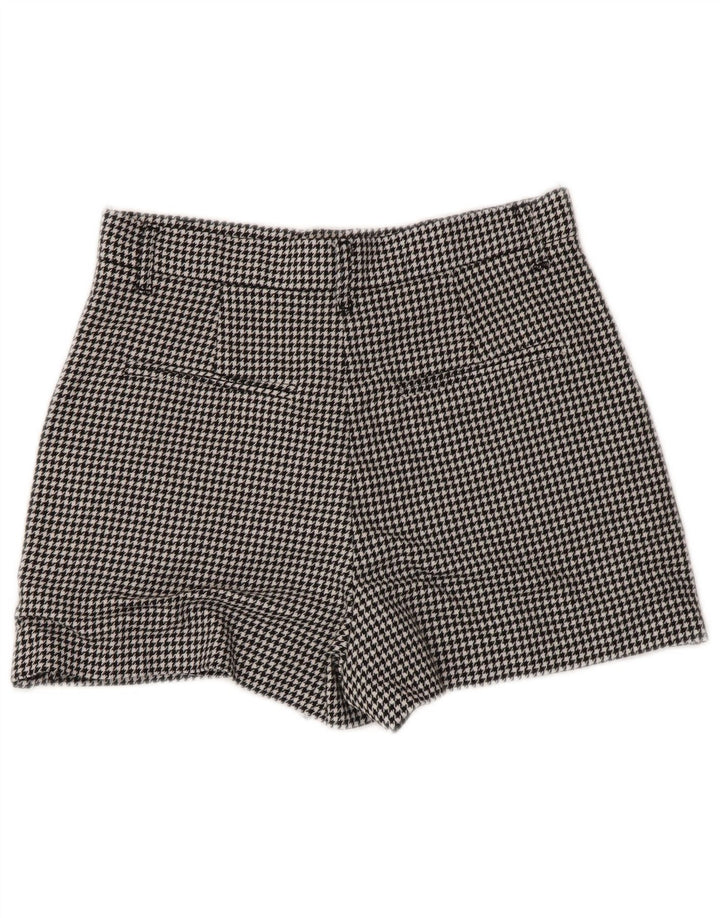 Zara Γυναικείο σορτς Chino Small W26 Black Houndstooth