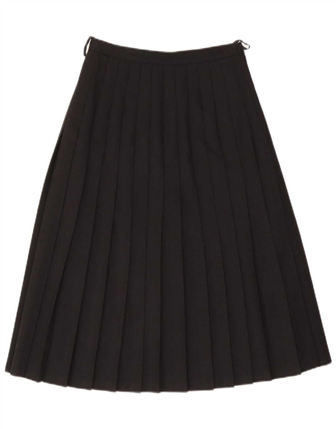 VINTAGE Γυναικεία ψηλόμεση μαχαίρι πλισέ φούστα EU 40 Medium W26 Μαύρο μαλλί