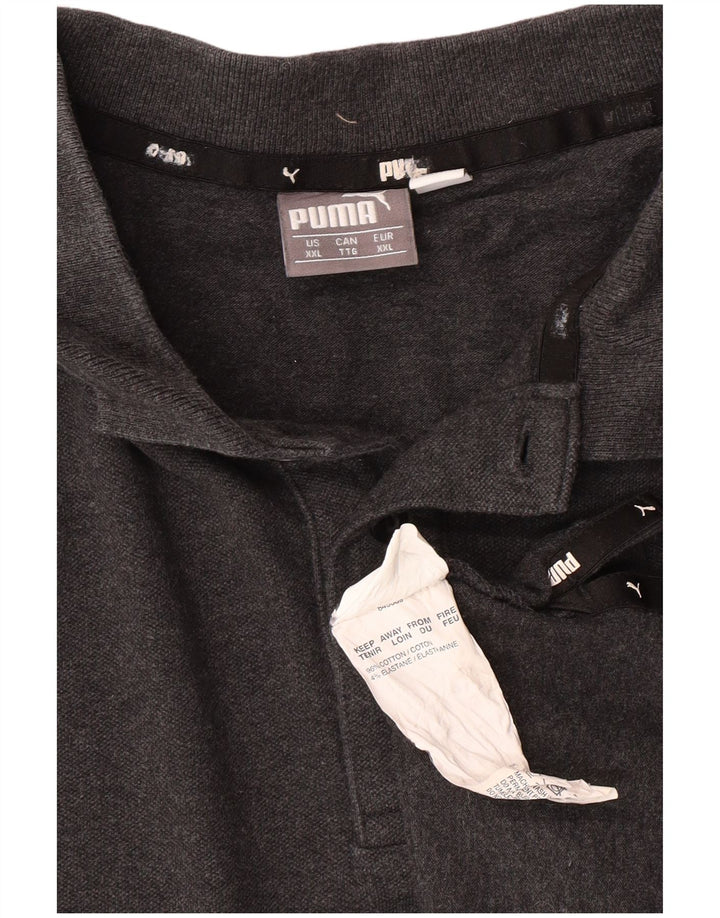 Ανδρικό πουκάμισο πόλο Puma 2XL Γκρι βαμβακερό