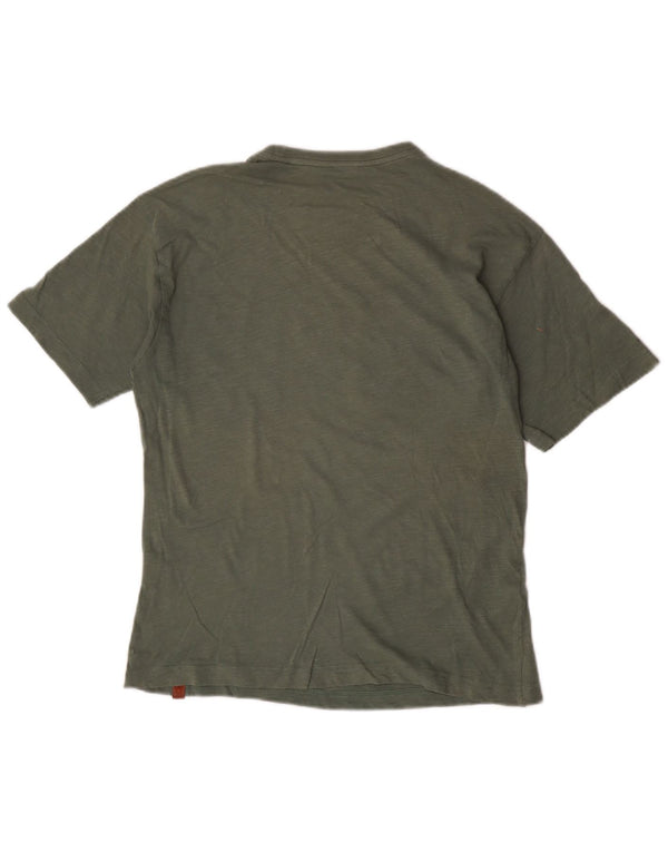 Μπλουζάκι Benetton Boys Graphic T-Shirt 13-14 ετών 3XL Χακί βαμβακερό