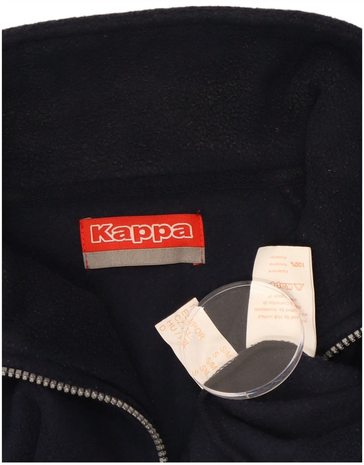 Kappa Ανδρικό φερμουάρ Fleece Jumper Μικρό Navy Blue Polyester