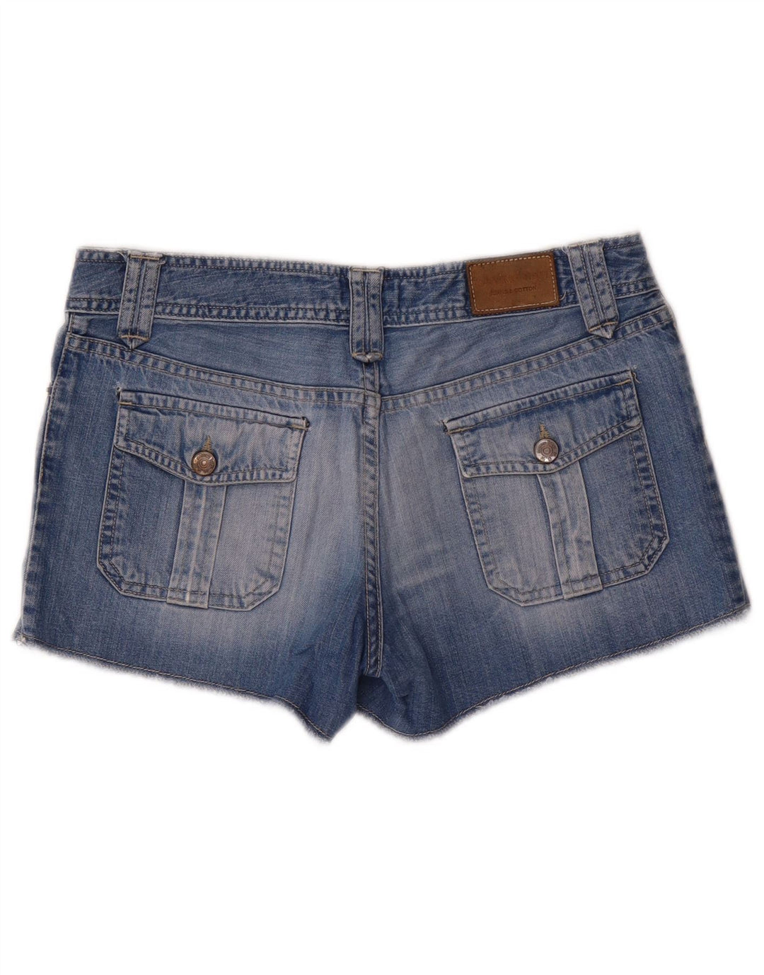 Γυναικείο τζιν σορτς Massimo Dutti W30 μεσαίο μπλε βαμβακερό
