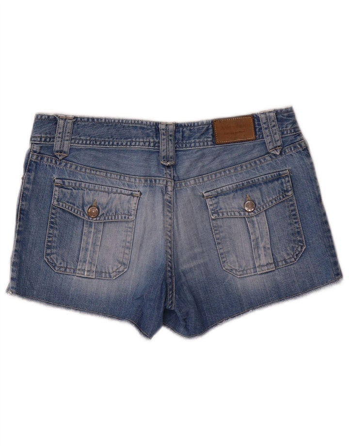 Γυναικείο τζιν σορτς Massimo Dutti W30 μεσαίο μπλε βαμβακερό