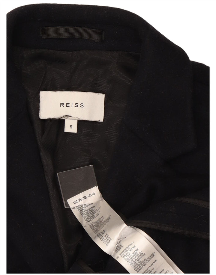 Ανδρικό πανωφόρι Reiss UK 36 Small Navy Blue Wool