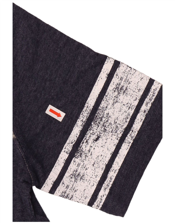 Γυναικείο γραφικό μπλουζάκι Reebok Top UK 14 Large Navy Blue Polyester