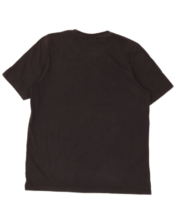 Ανδρικό γραφικό T-Shirt Adidas Top Μεσαίο μαύρο βαμβακερό