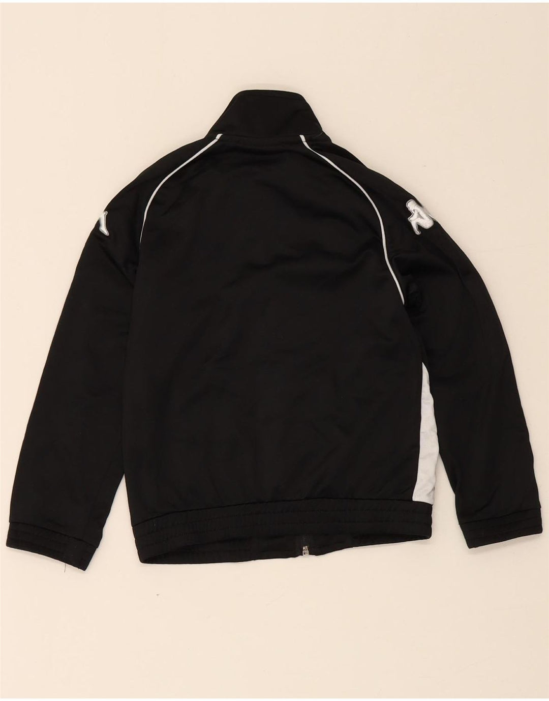 Kappa Boys Graphic αθλητική φόρμα Top Jacket 5-6 Years Black Colourblock
