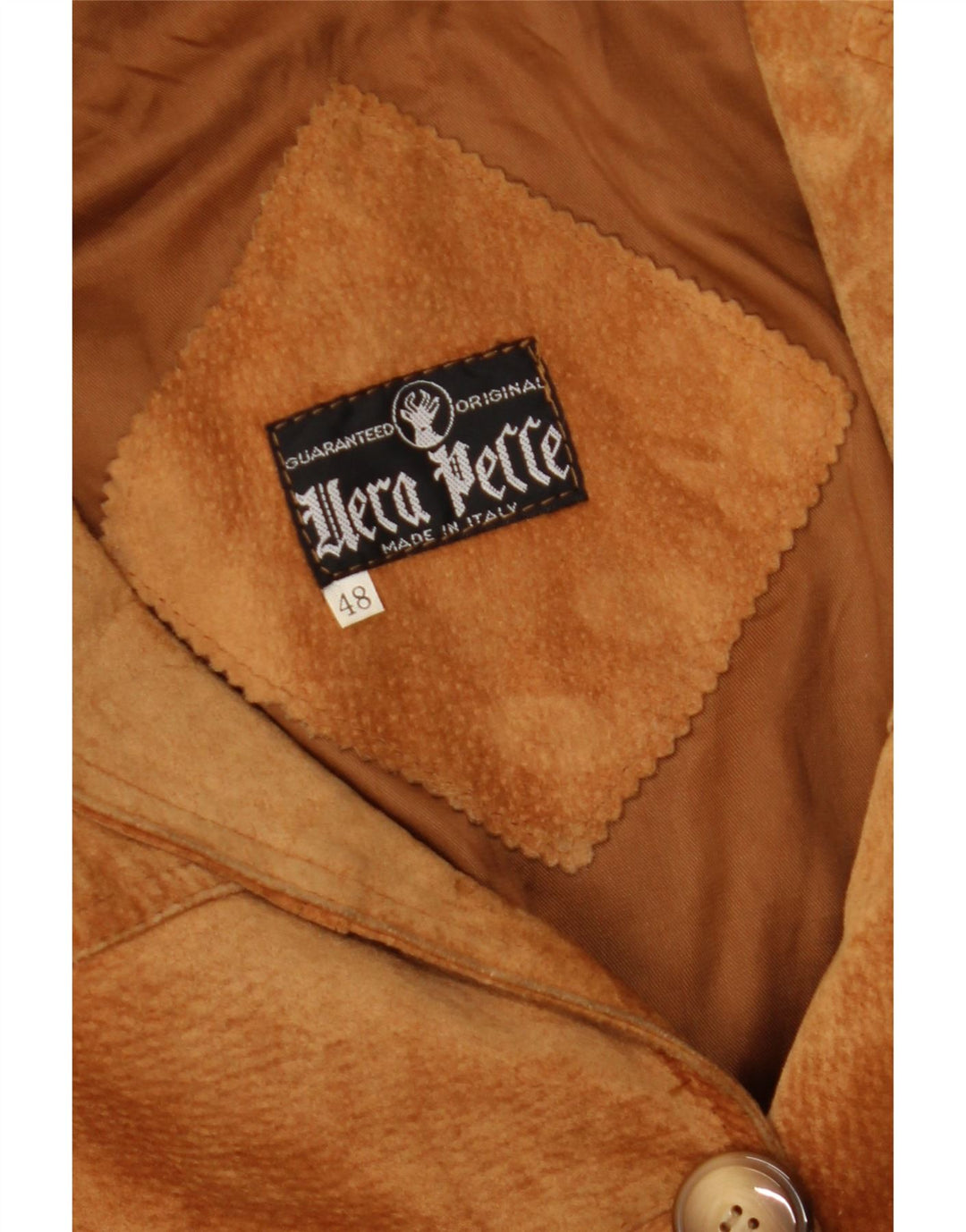 Vera Pelle Γυναικείο Suede Jacket IT 48 XL Beige Leather