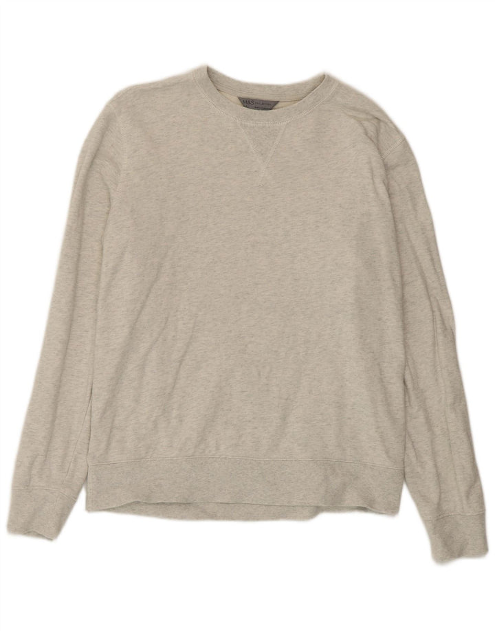 Ανδρική φούτερ Marks & Spencer Jumper Μεσαίο γκρι βαμβακερό