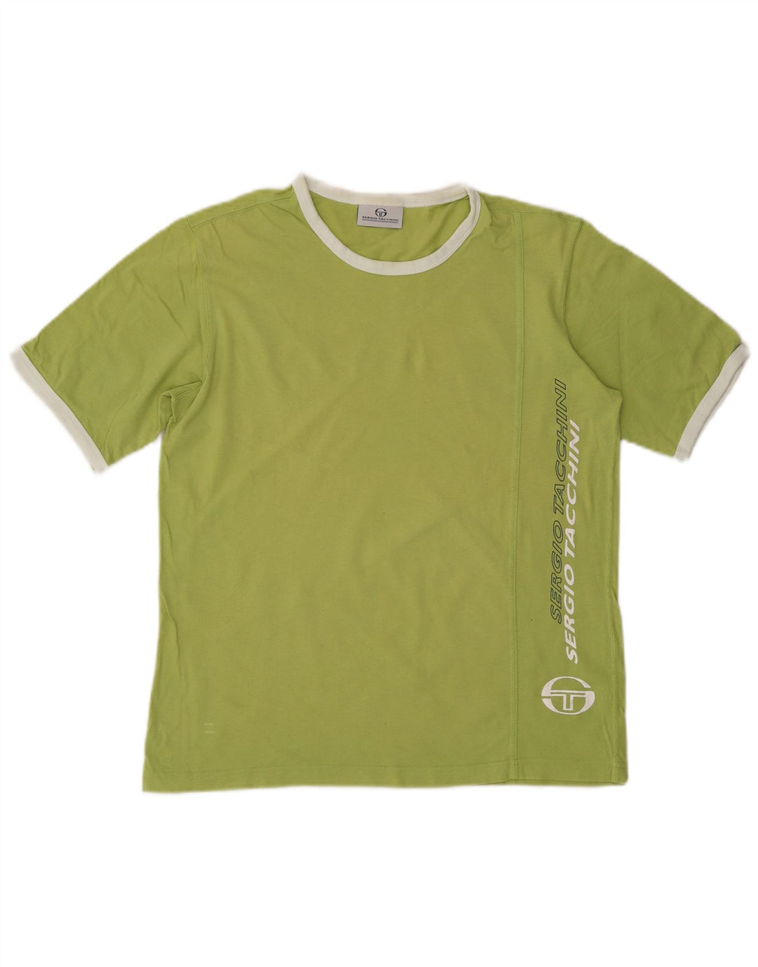 SERGIO TACCHINI Ανδρικό γραφικό T-Shirt Top μεγάλο πράσινο βαμβακερό
