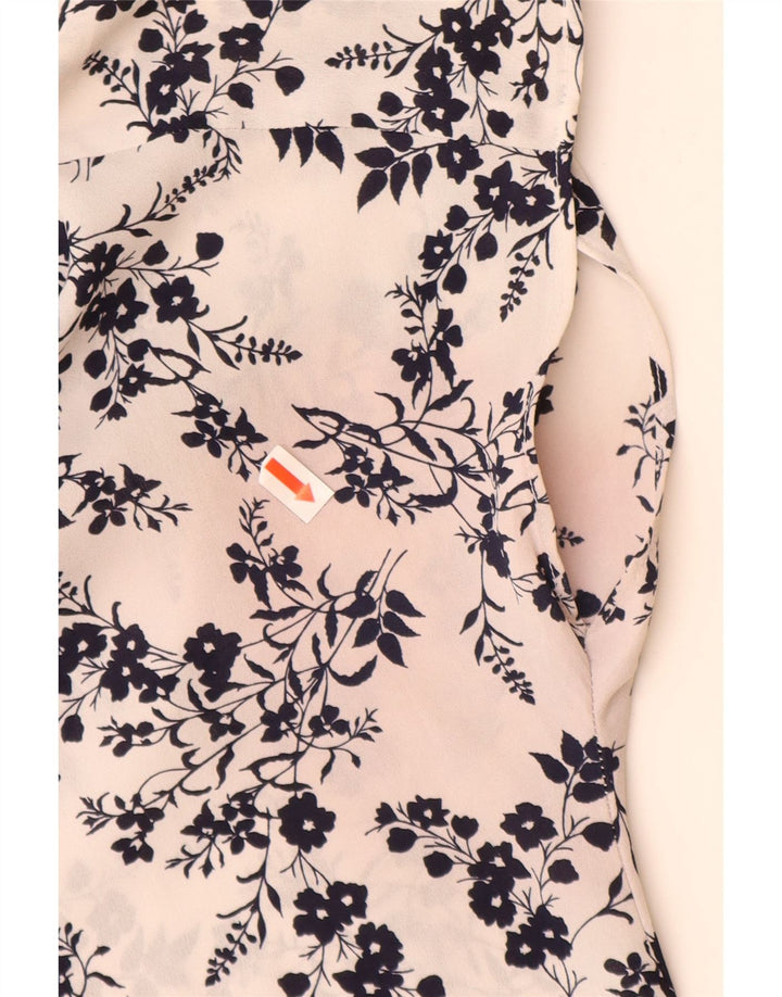 BANANA REPUBLIC Γυναικεία μπλούζα τοπ UK 18 XL Off White Floral