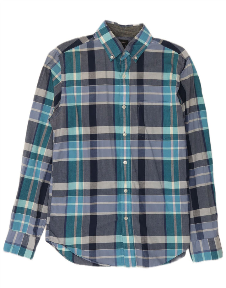 Ανδρικό πουκάμισο J. Crew Small Blue Check Cotton