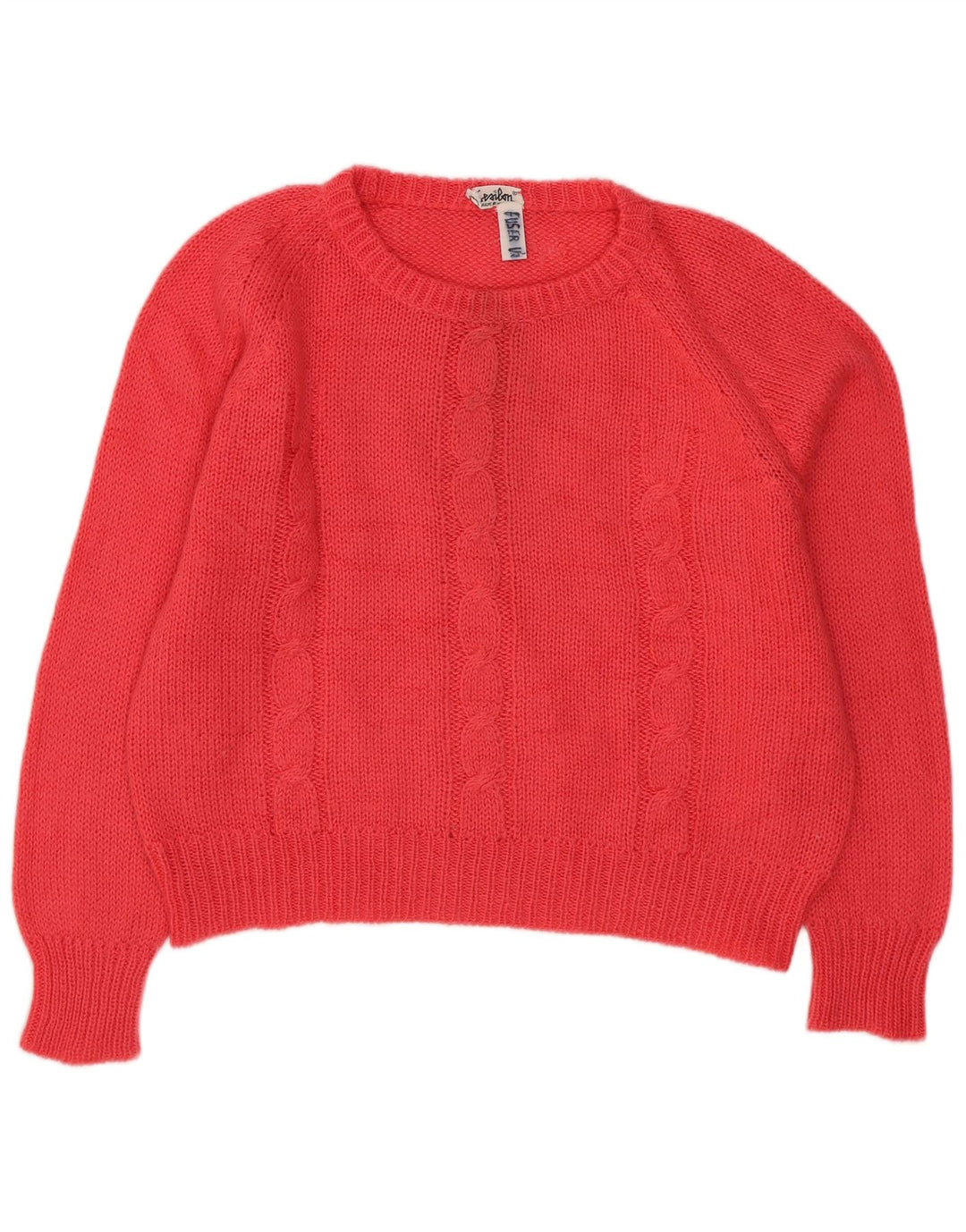 Vintage γυναικείο πουλόβερ με λαιμόκοψη UK 16 Large Pink