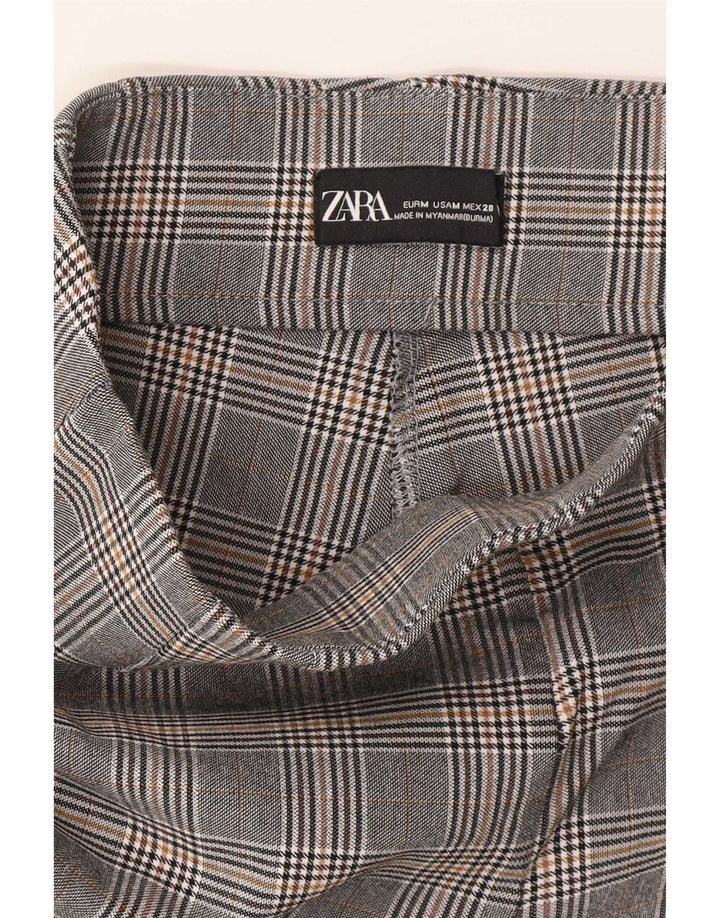 Zara Γυναικείο Κολάν UK 14 Medium Grey Houndstooth Viscose