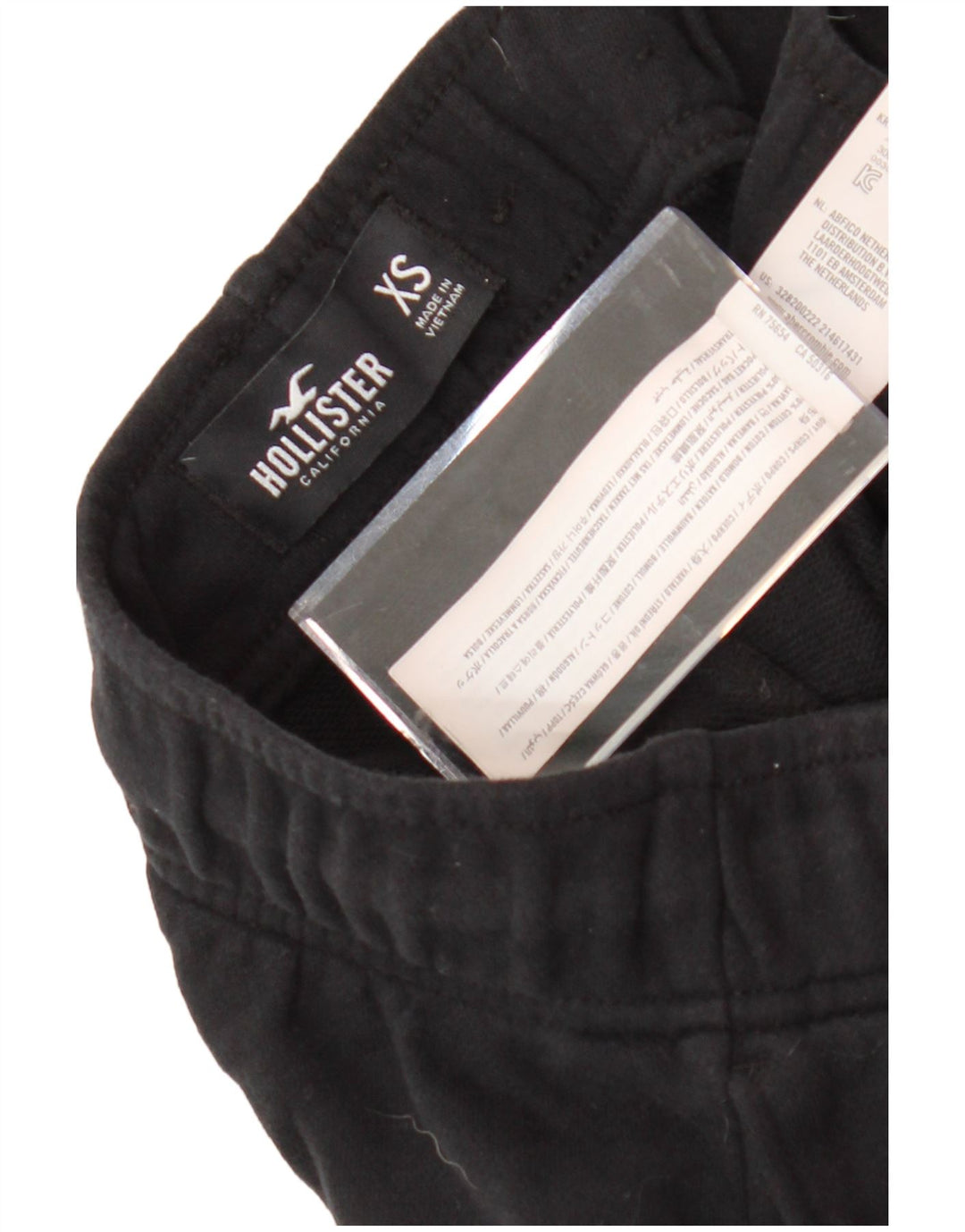 Γυναικείο αθλητικό σορτς HOLLISTER UK 6 XS μαύρο βαμβακερό