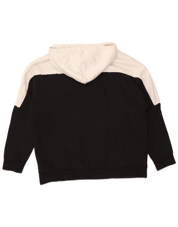 Puma Γυναικείο γραφικό υπερμεγέθη Hoodie Jumper UK 14 Medium Black Colourblock