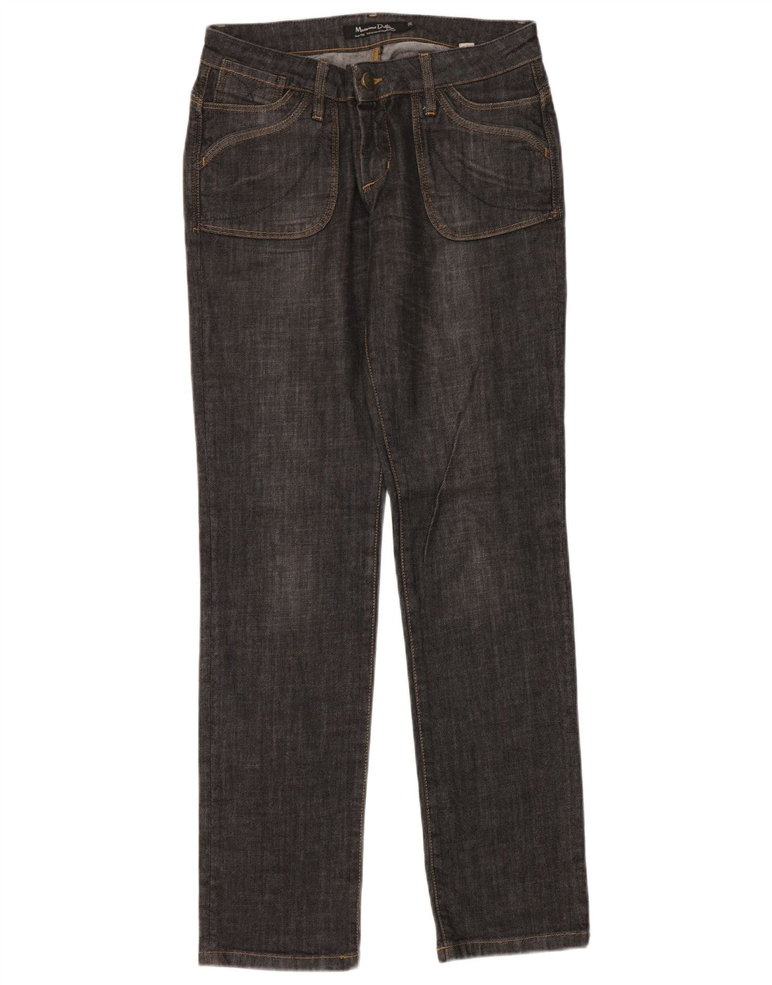 Massimo Dutti Γυναικείο ίσιο τζιν W31 L34 Navy Blue Cotton
