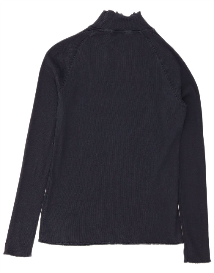 Γυναικείο τοπ TOMMY HILFIGER Μακρυμάνικο UK 12 Medium Navy Blue