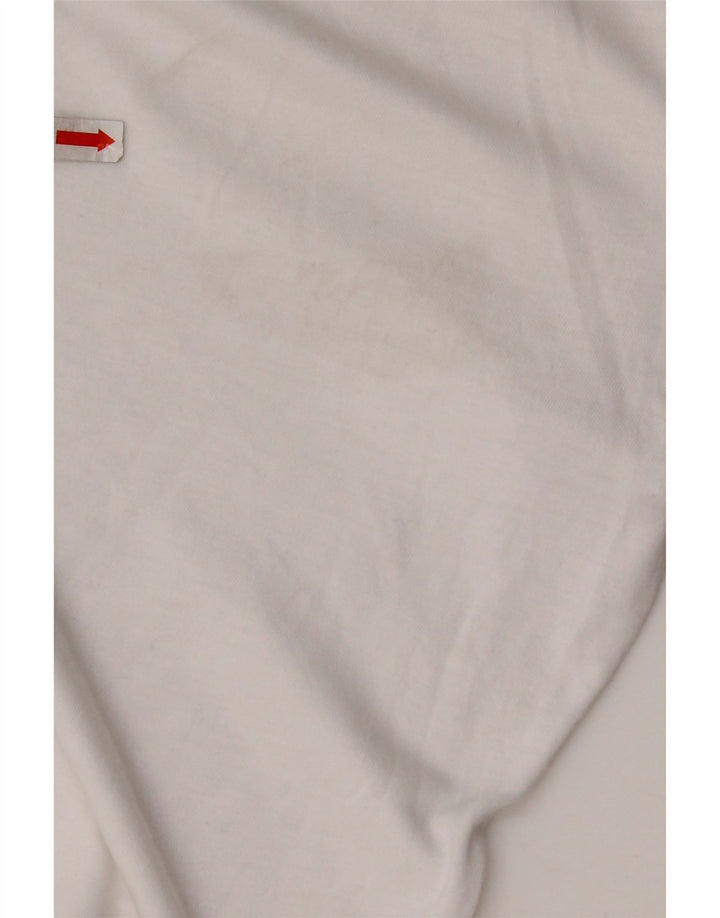 Γυναικείο γραφικό μπλουζάκι NEW BALANCE Top UK 10 Small White βαμβακερό