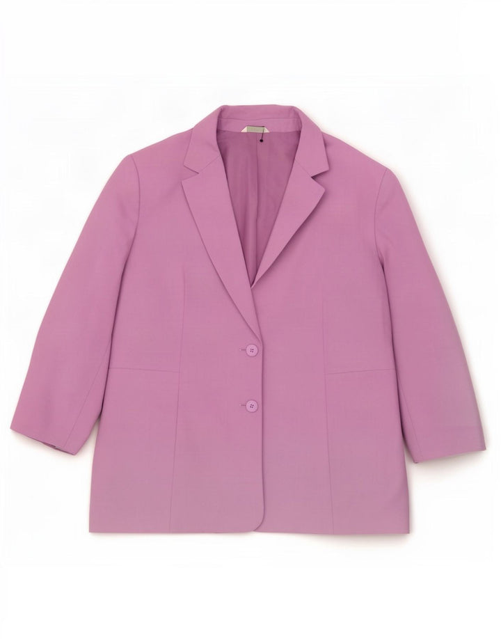 Marks & Spencer Γυναικείο Μπουφάν 2 Κουμπιά Blazer UK 20 2XL Λιλά
