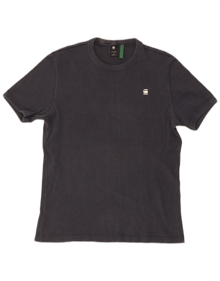 Ανδρικό T-Shirt G-Star Top μεγάλο μαύρο βαμβακερό