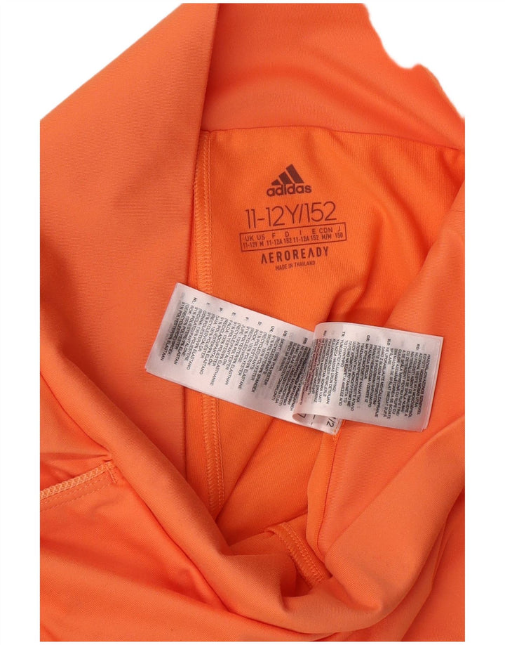 ADIDAS Girls Skort 11-12 Years Orange Polyester Sports