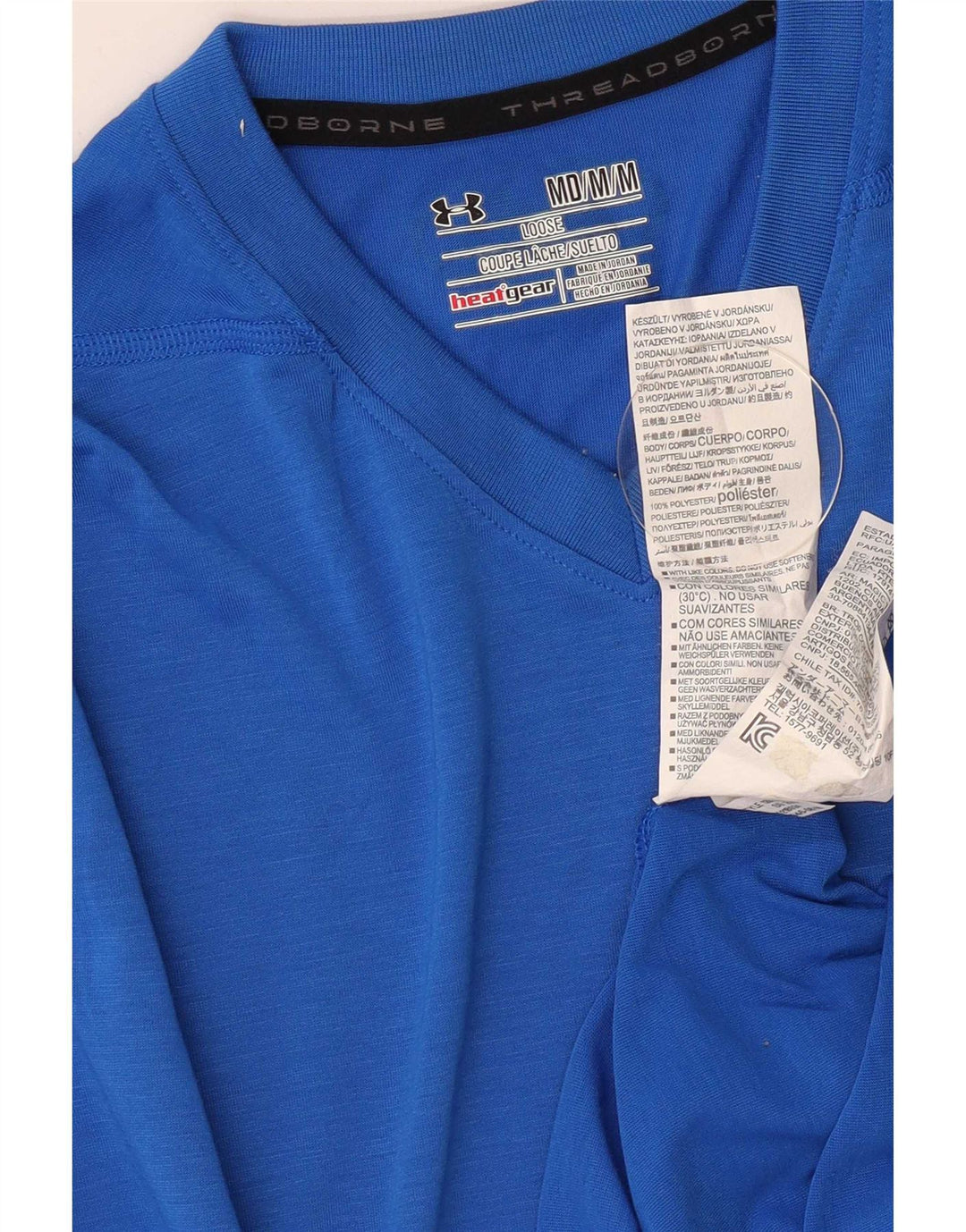 Ανδρικό μπλουζάκι Under Armour Heat Gear Top Medium Blue Polyester