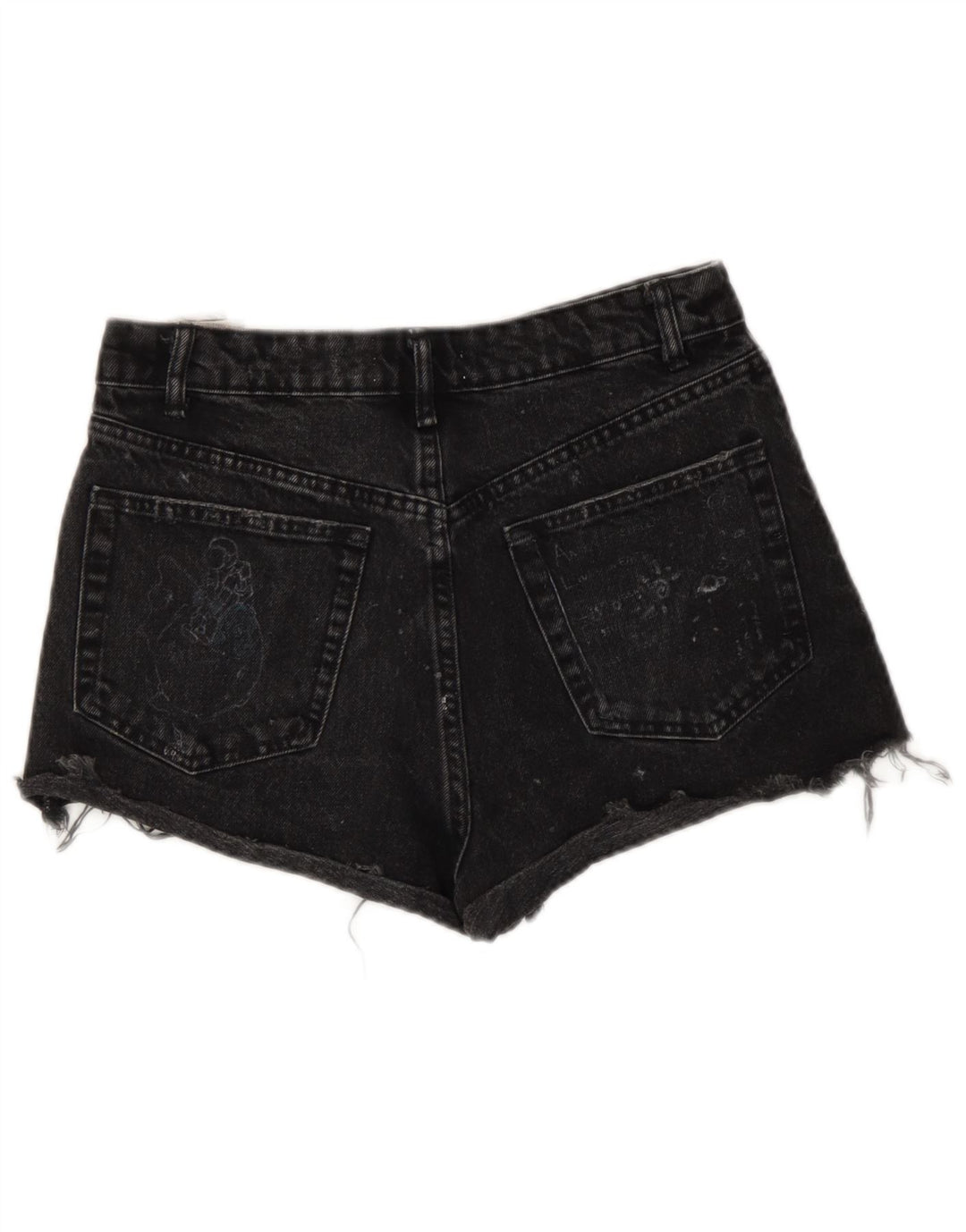 Zara Γυναικείο τζιν σορτς EU 36 XS W26 Μαύρο