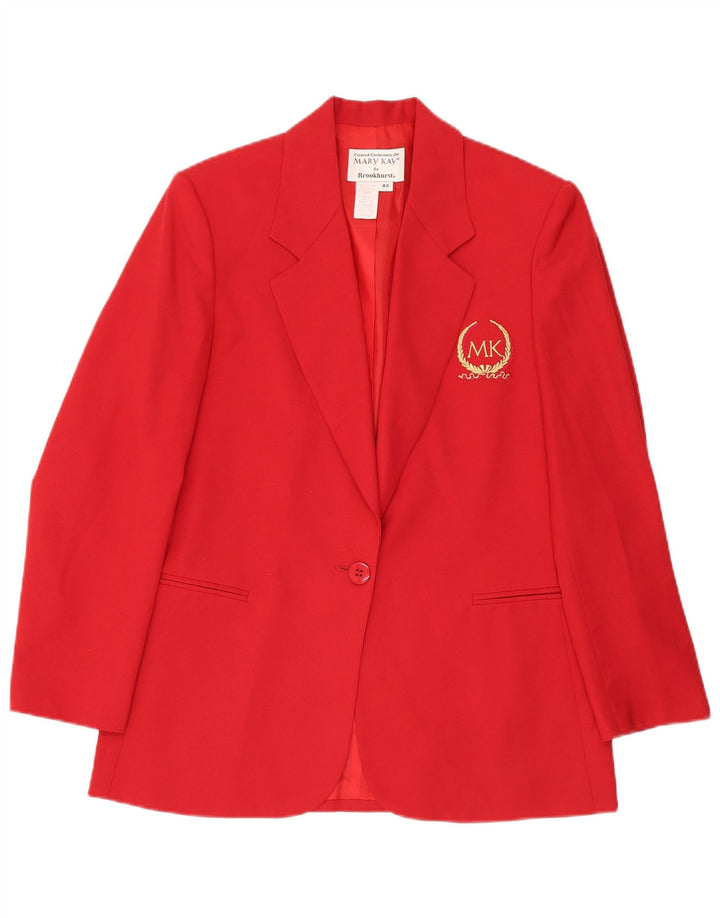 Mary Kay Γυναικείο Μπουφάν Longline με 1 κουμπί US 8 Small Red