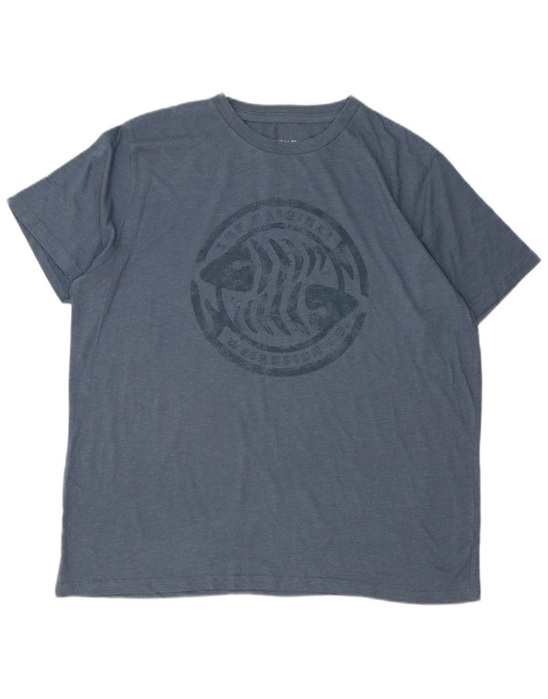 Ανδρικό μπλουζάκι Weird Fish Graphic T-Shirt XL Μπλε βαμβακερό