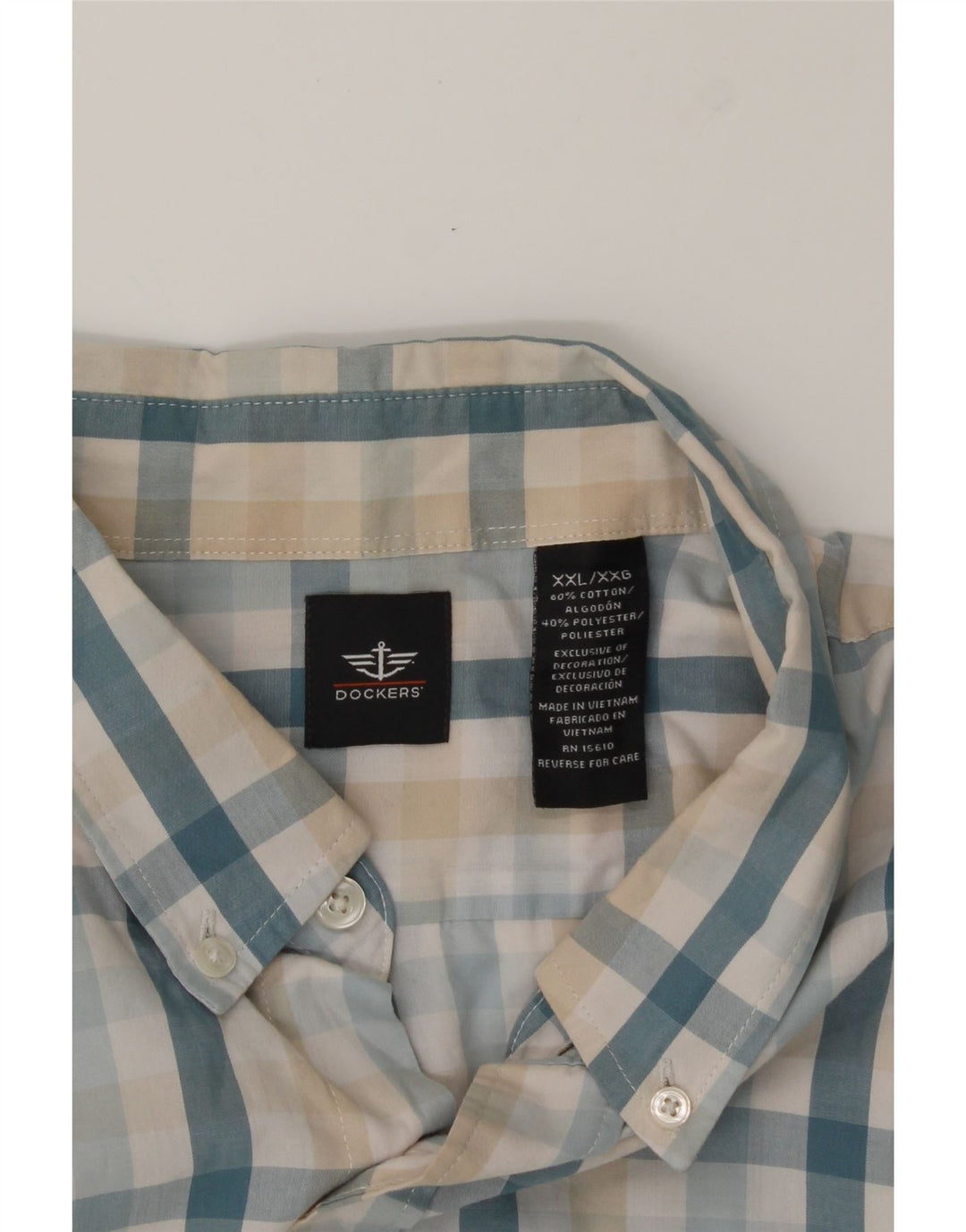 BRADDOCK Mens Shirt 2XL Multicoloured Check Cotton Vintage Braddock and Second-Hand Braddock from Messina Hembry 