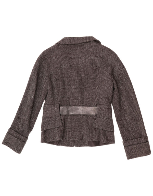 Zara Γυναικείο μπουφάν blazer UK 12 με μεσαίο γκρι ψαροκόκκαλο