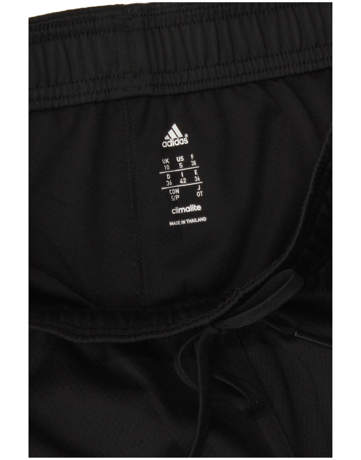 Γυναικεία αθλητική φόρμα Adidas Climalite Παντελόνι UK 10 Small Black Polyester