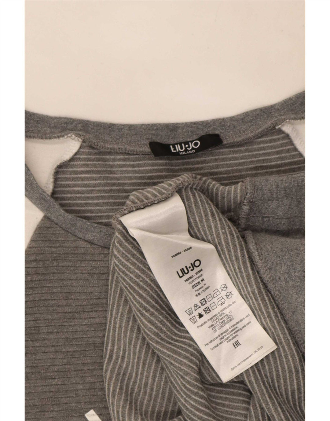 Γυναικείο γραφικό φούτερ Liu Jo Jumper UK 14 Medium Grey Colourblock