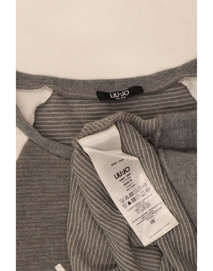 Γυναικείο γραφικό φούτερ Liu Jo Jumper UK 14 Medium Grey Colourblock