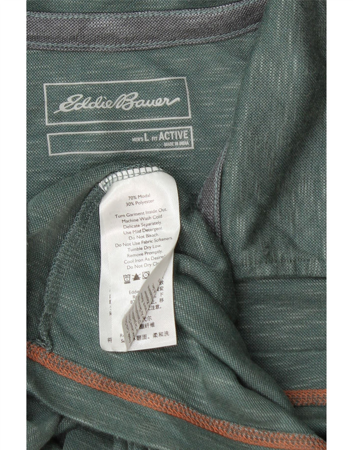 EDDIE BAUER Ανδρικό πουκάμισο πόλο με μεγάλο πράσινο μοντάλ